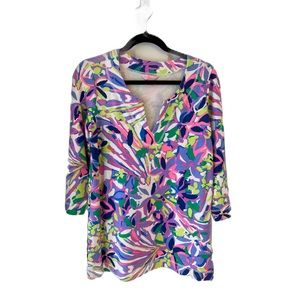 Lilly Pulitzer Tunic Swim Cover-Up Having A Blast Print S